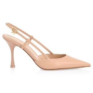 Gianvito Rossi Leather Slingback Pumps